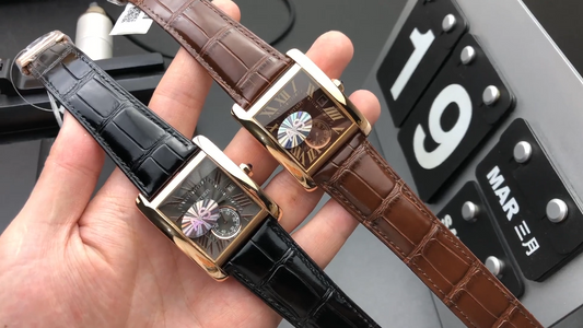 Cartier Tank “XL 12” Edition – Gold Case – Leather Strap