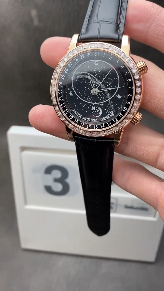 Patek Philippe Celestial 6102R – 18K Rose Gold Diamond Bezel